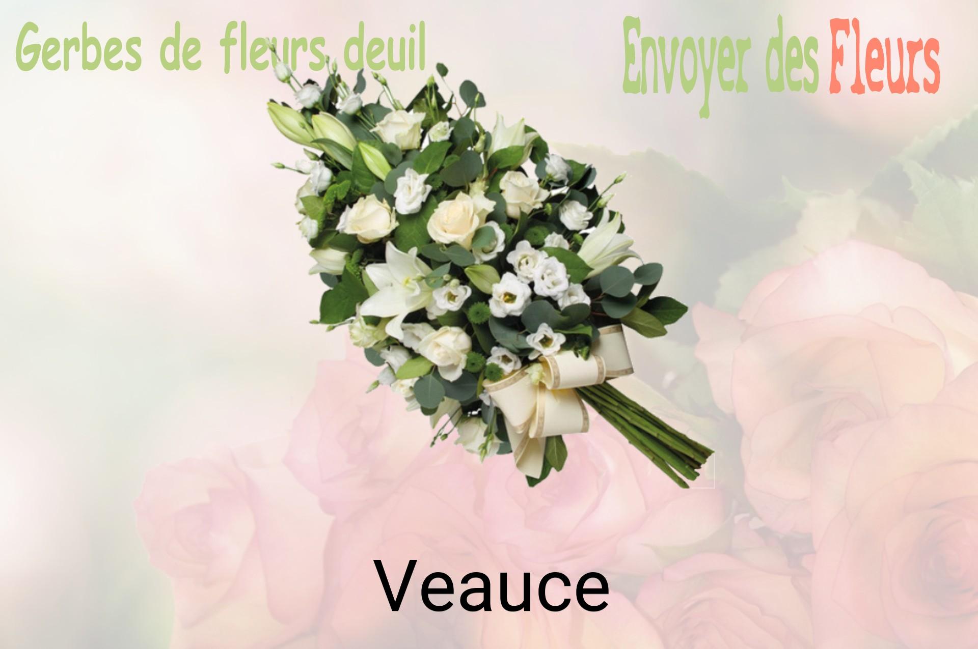 Gerbe de fleurs de deuil livrée à Veauce